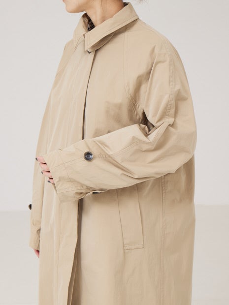 割繊ステンカラーコート