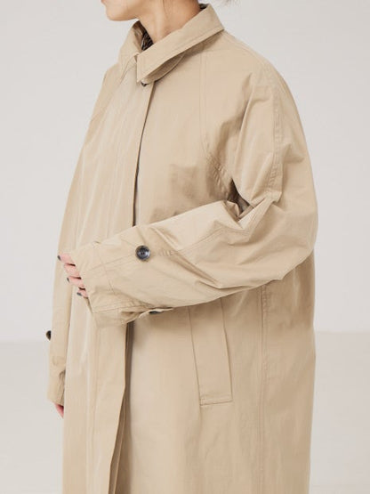 割繊ステンカラーコート