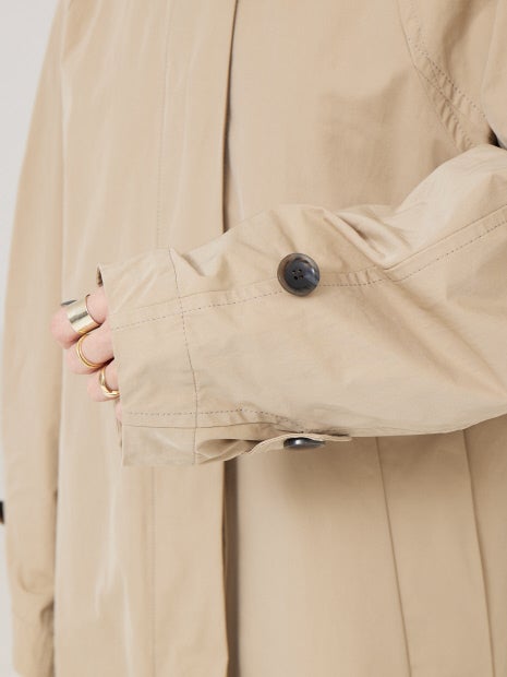 割繊ステンカラーコート