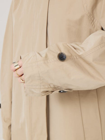 割繊ステンカラーコート