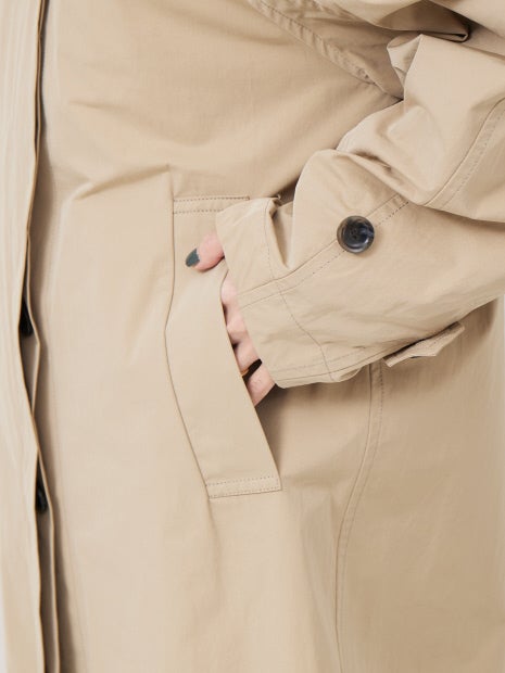 割繊ステンカラーコート