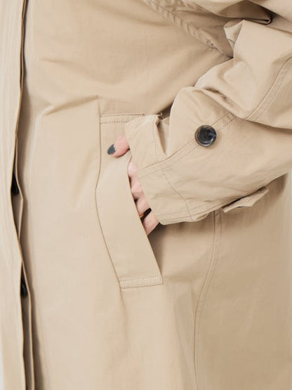 割繊ステンカラーコート