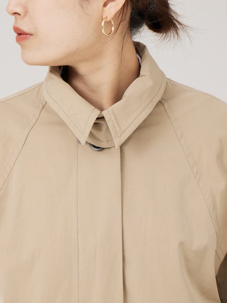 割繊ステンカラーコート