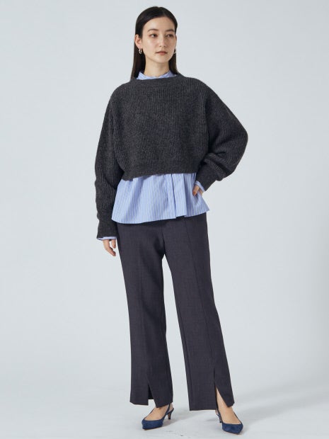 【セットアップ対応】ダブルクロスセンターベンツパンツ