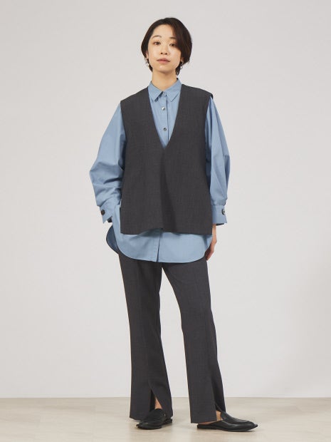 【セットアップ対応】ダブルクロスセンターベンツパンツ