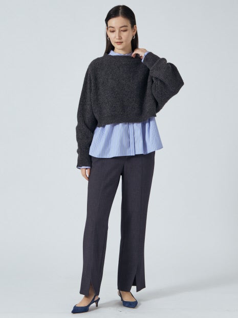 【セットアップ対応】ダブルクロスセンターベンツパンツ