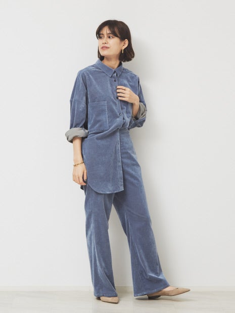 コーデュロイセットアップパンツ