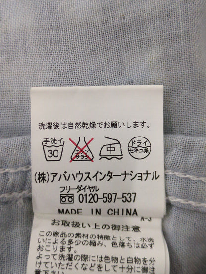 七分袖 ダブルガーゼ チェック柄 ウエスタン シャツ
