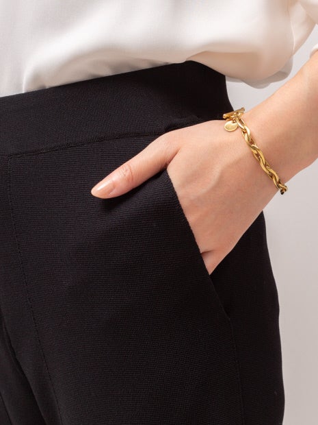 ミラノリブニットパンツ