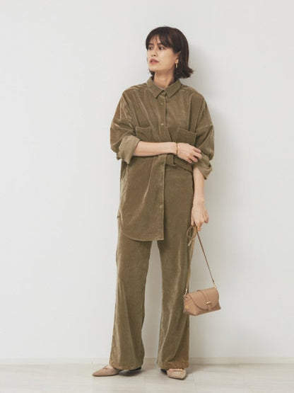 コーデュロイセットアップパンツ