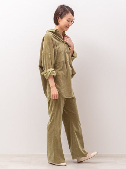 コーデュロイセットアップパンツ