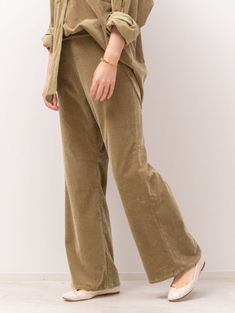 コーデュロイセットアップパンツ