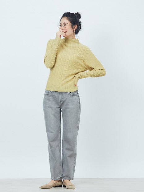 プリーツニットプルオーバー