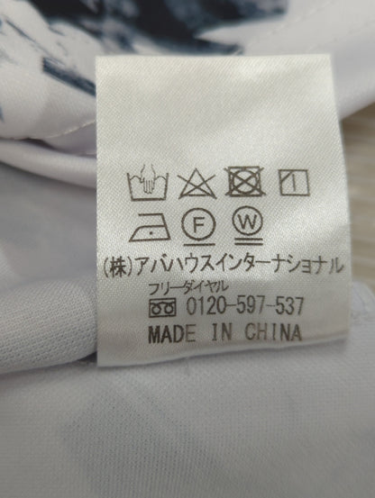 総柄プリントスキッパー ポロシャツ