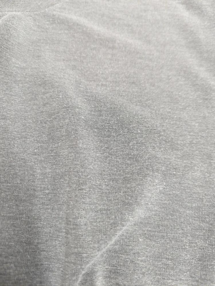 ポンチクルーネック長袖TEE