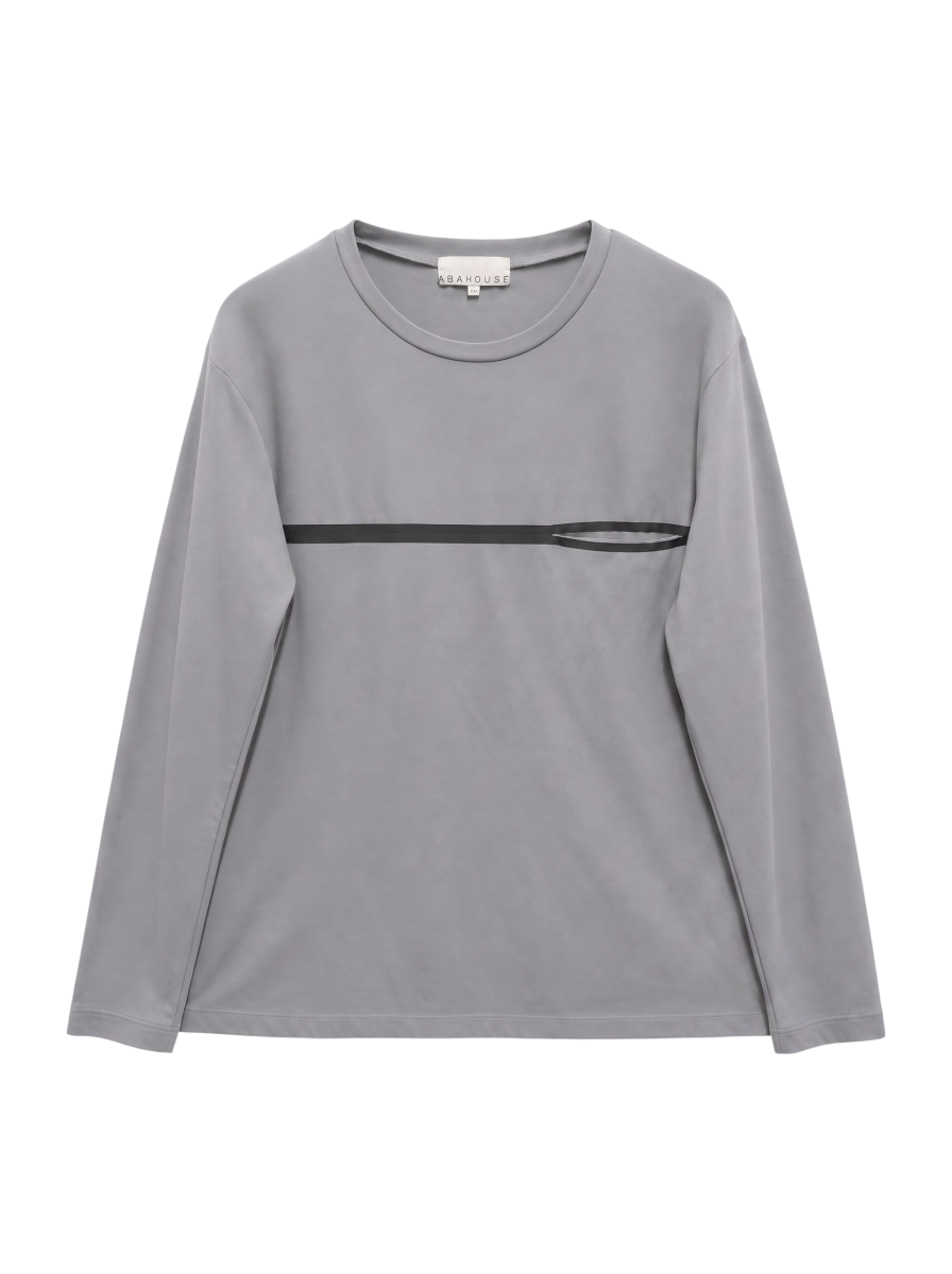 フロント ポケット 長袖 Tシャツ