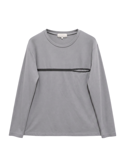 フロント ポケット 長袖 Tシャツ