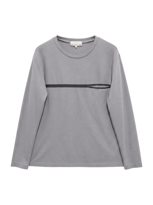 フロント ポケット 長袖 Tシャツ