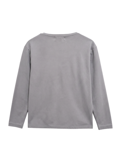 フロント ポケット 長袖 Tシャツ