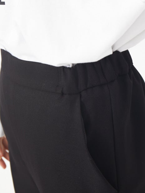 パウダリーストレッチスリットパンツ