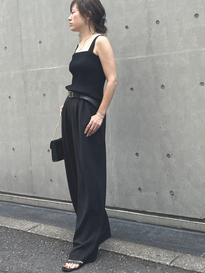 ストレッチツイル  ワイドパンツ