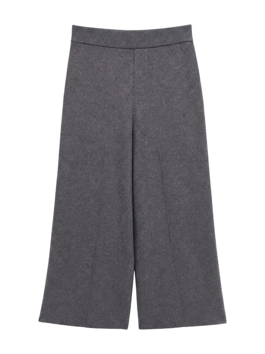 【WEB・一部店舗限定】圧縮ニットクロップドパンツ◇セットアップ対応