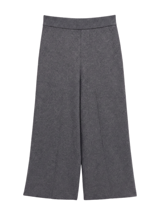 【WEB・一部店舗限定】圧縮ニットクロップドパンツ◇セットアップ対応