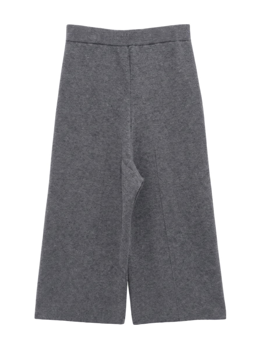 【WEB・一部店舗限定】圧縮ニットクロップドパンツ◇セットアップ対応