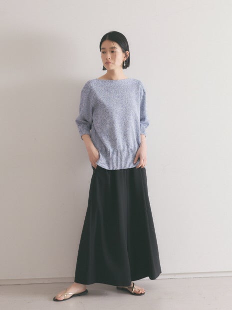 ギマコットンボートネックニット