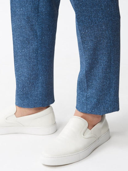 メッシュストレッチプリント  スラックス パンツ
