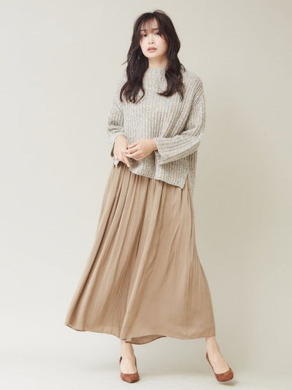 ピーチサテンドレープパンツ