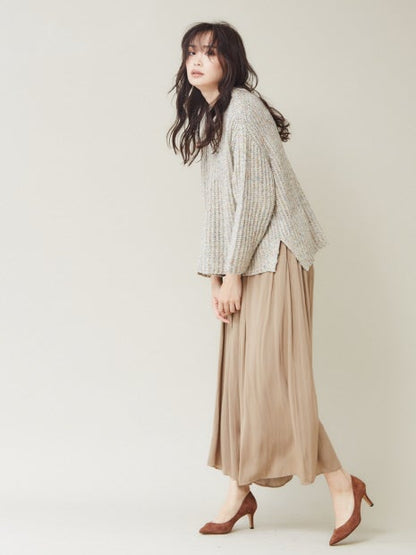 ピーチサテンドレープパンツ