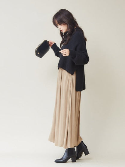 ピーチサテンドレープパンツ