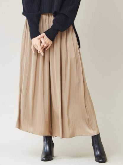 ピーチサテンドレープパンツ
