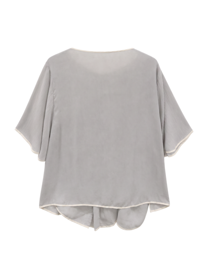 2WAYパイピングシフォンブラウス