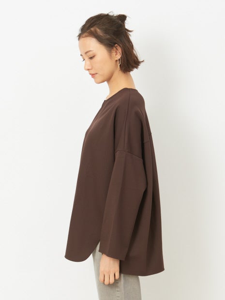 【WEB&一部店舗限定】スリットネックカットソープルオーバー