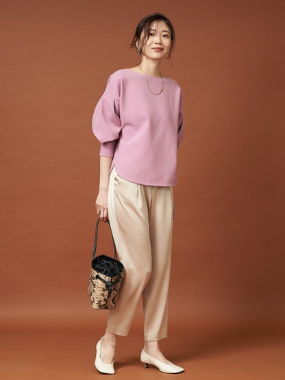 サテンタックドロストパンツ