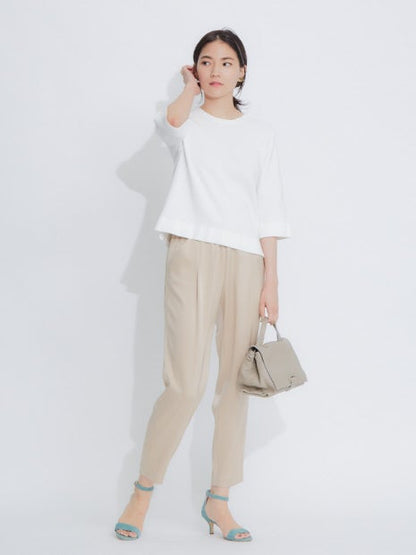 サテンタックドロストパンツ