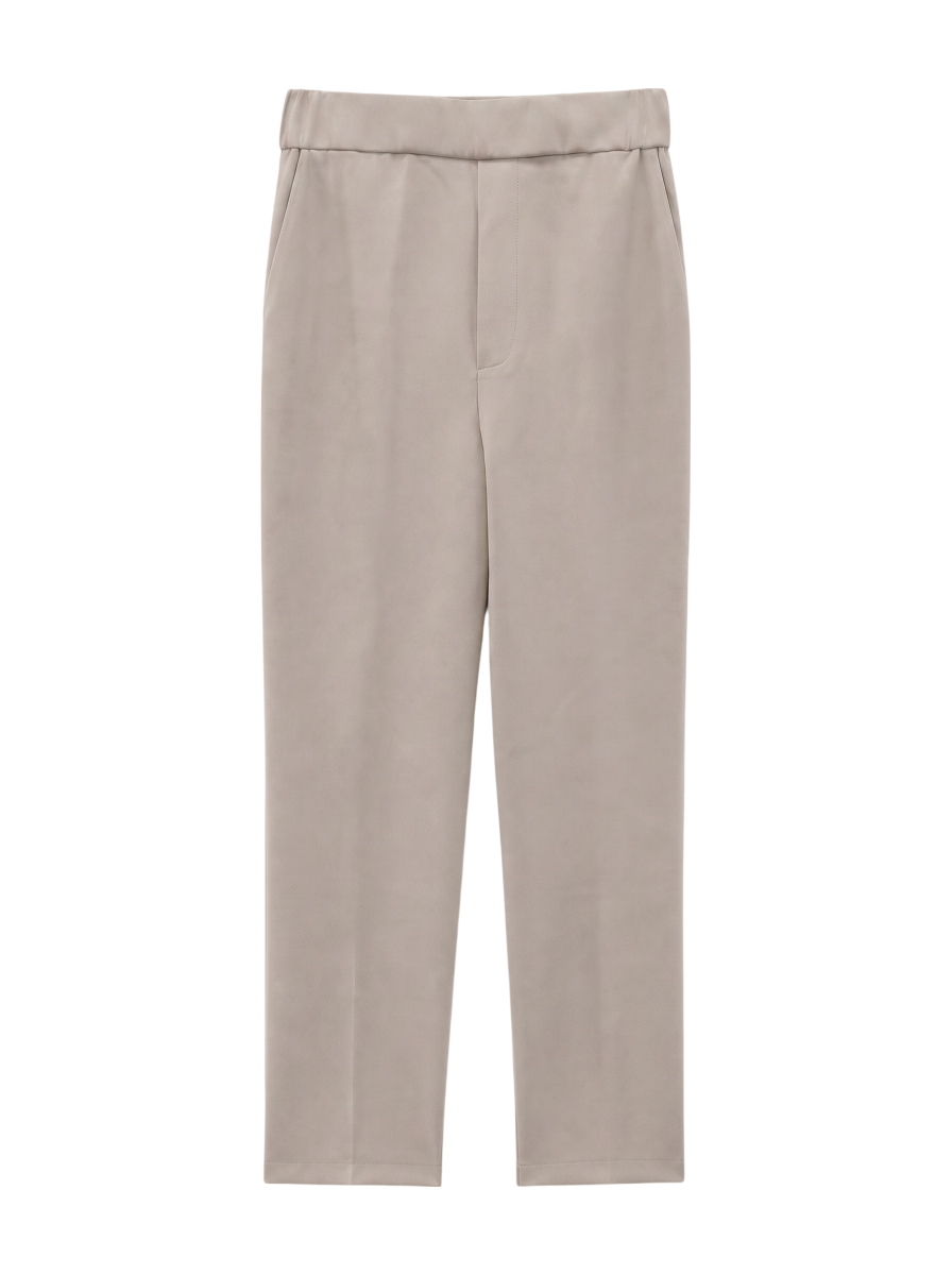 パウダリーストレッチスリットパンツ