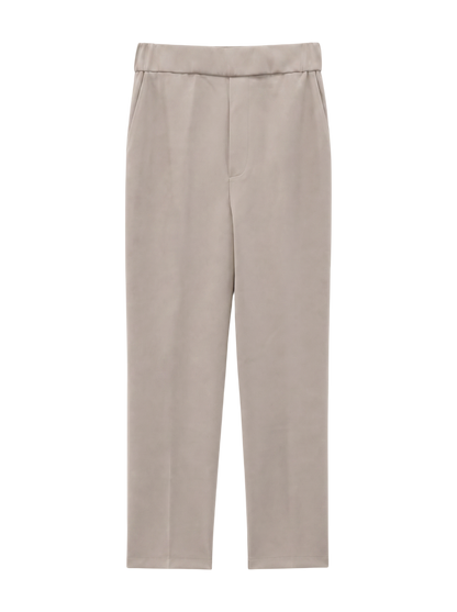 パウダリーストレッチスリットパンツ