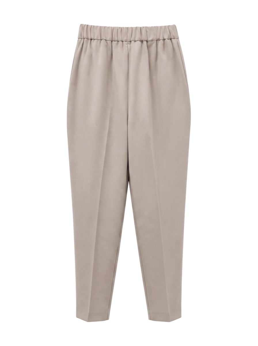 パウダリーストレッチスリットパンツ
