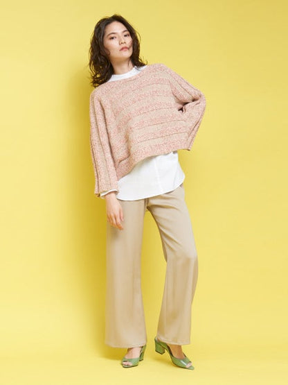 【ITALY】ショートワイドリブニット