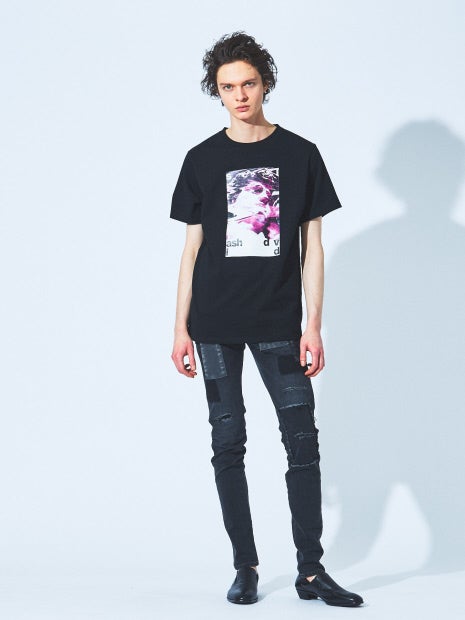 5ポケット スキニー パッチワーク デニム