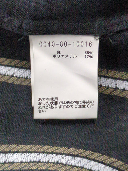 リネンデラヴェモールストライプシャツ