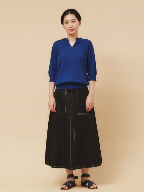 エッセンシャルコットンニット