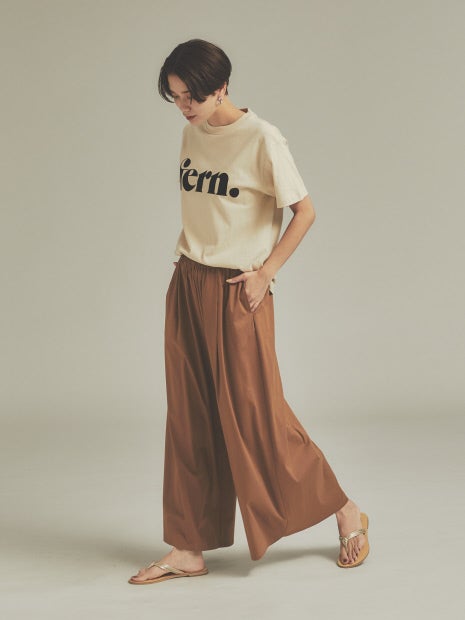 《セットアップ対応・新色追加》クールスムースドレープパンツ