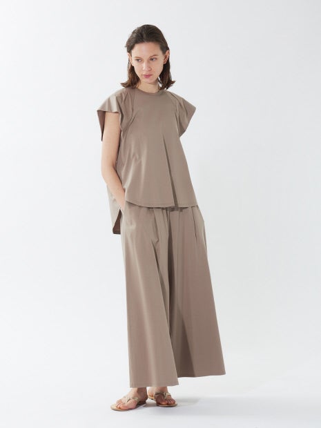 《セットアップ対応・新色追加》クールスムースドレープパンツ