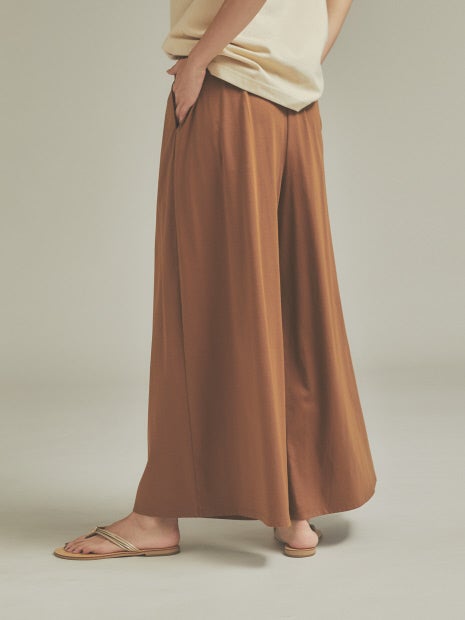 《セットアップ対応・新色追加》クールスムースドレープパンツ