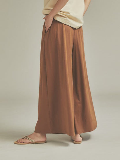 《セットアップ対応・新色追加》クールスムースドレープパンツ