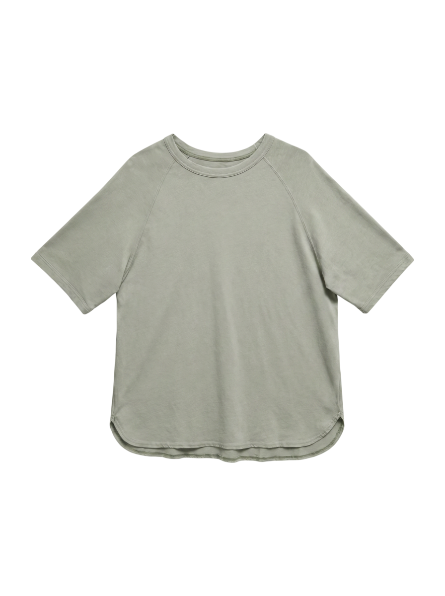 バックフリルTシャツ
